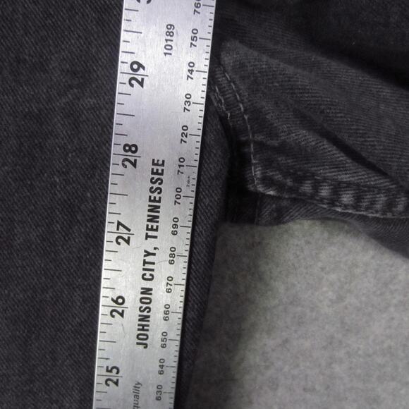 Levi's 550 Jeans Mens 42x30 Black Relaxed Fit Tapered Leg Denim Classic - Picture 4 of 8